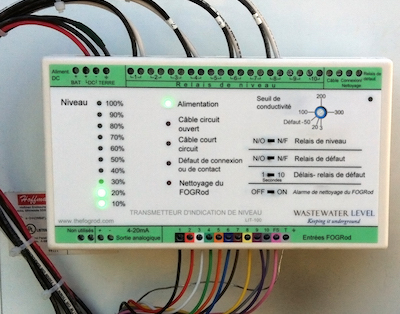 LIT installé dans le panneau de contrôle